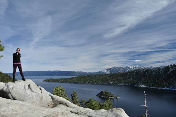 Despedida do belo Lake Tahoe, na Califórnia, nos Estados Unidos
